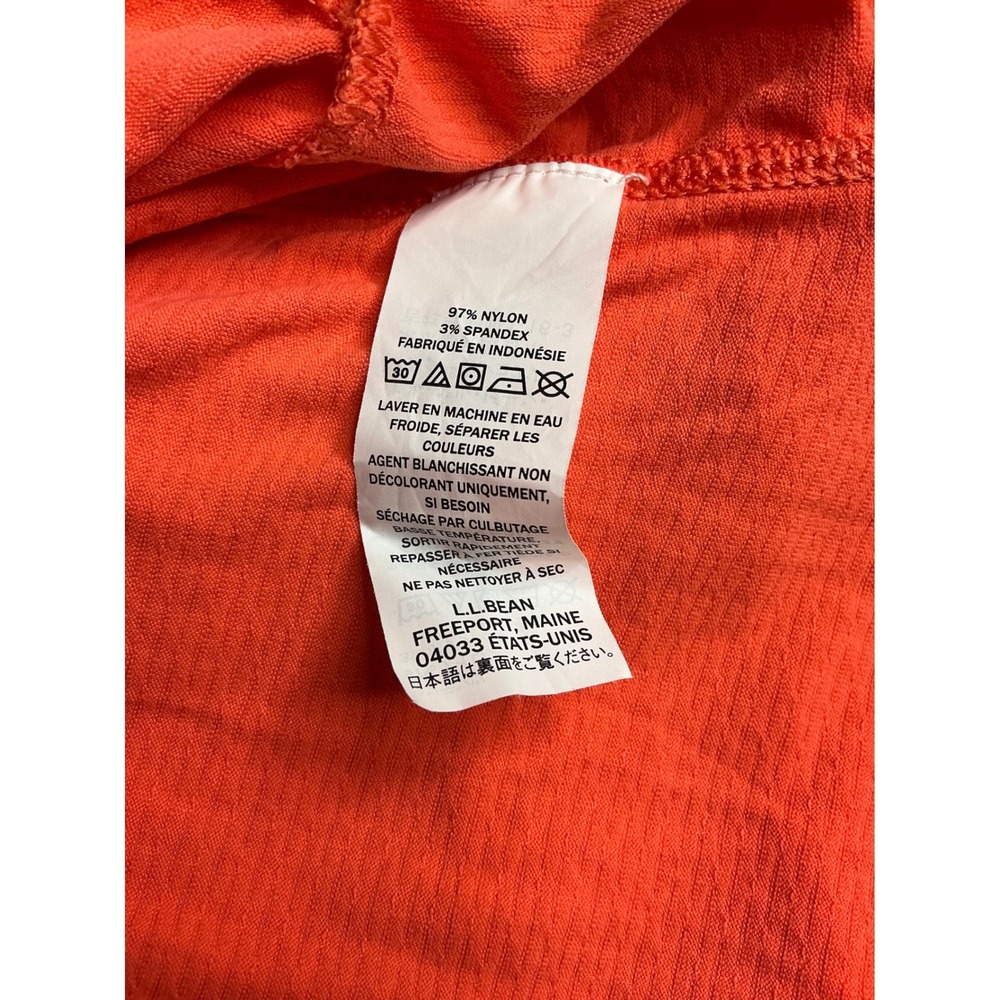 L.L.Bean SunSmart Hoodie Dress UPF 50+ Activewear Athletic Coral Medium - Picture 4 of 4